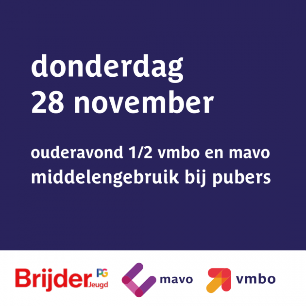 28 nov | Ouderavond 1/2 vmbo en mavo