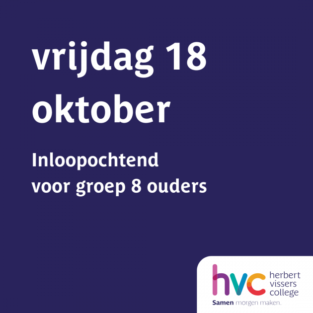 Inloopochtend voor groep 8 ouders